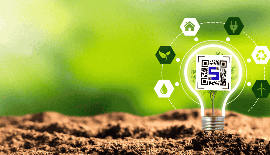 Bulb on ground with STT QR Code